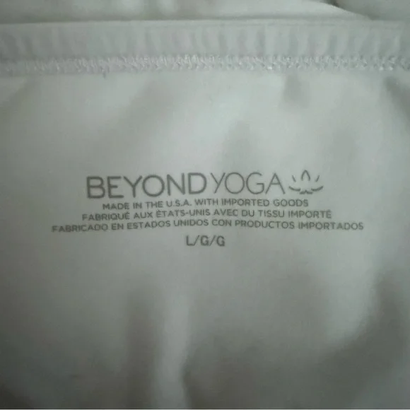 Beyond Yoga White Tube Top Large | Soft Stretchy Strapless Tank - Picture 4 of 7